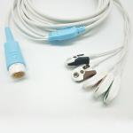 Medical 12 Pin HP Disposible 5 Lead Ecg Cable for sale