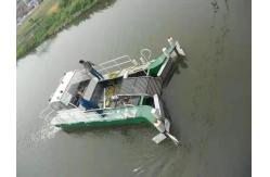 China 75 Kw Diesel Powered Aquatic Grass Cutter Boat With Wheel Driven Mode supplier