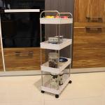 ODM Movable Home Storage Carts For Tableware PP Plastic Multiscene Use Practical for sale