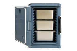 China Front Loading Insulated Food Pan Carrier , Polyurethane Foam Food Pan Carrier 6 Layer supplier