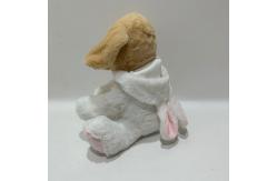 China 28CM Plush Toy Puppy Stuffed Animal in White Bunny Costume for Easter supplier