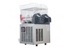 China Two Bowl Ice Slush Machine Smoothie Machine With Cooler System For Restaurant supplier