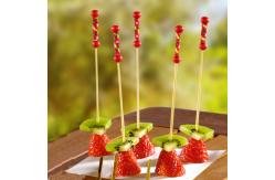 China Party Decoration 8cm Bamboo Food Sticks For Appetizers Drinks supplier