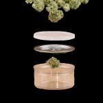 Clear Plastic 100ml Weed Food Storage Jar With Stickers for sale