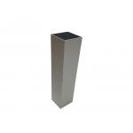 Rectangular Silver Aluminum Alloy Profile Aluminum Tube 6063 T5