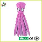 32cm*8cm Indestructible Pet Plush Toy Chew Proof Embroidered Eyes