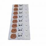 Round Epoxy Sticker Printing Vinyl Label Domed Packing Label Clear for sale