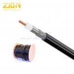 Outdoor RG11 CATV Coaxial Cable 14 AWG CCS Conductor 60% AL Braid with PE Jacket for sale