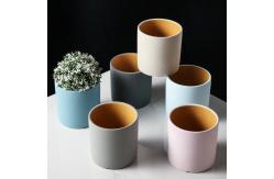 China 3 4 5 Inch 6 Inch Ceramic Planters Ceramic Cylinder Plant Pot Nordic Ceramic Flower Pot supplier