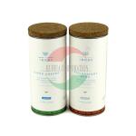 Cosmetic Composite Can Packaging With Cork Lid Custom Printed for sale