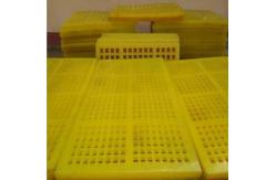 China Square Polyurethane Rubber Tension Screen With Hooks For Mine And Quarry supplier