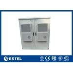 Cooling Air Conditioner Floor Mount Enclosure Telecom Outdoor Cabinet Assembled / Welded Stucture