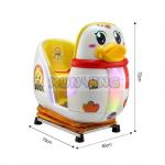 Plastic Coin Operated Kiddie Ride Machine Train Yellow Duck For Kids Entertainment Center for sale