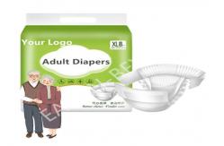 China White Breathable Adult Disposable Diapers With Elastic Waistband supplier