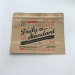 Heat Seal Kraft Paper Tea Coffee Snack Bag Packaging Printed Moisture Proof for sale