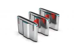 China DC12V QR Code Flap Barrier Turnstile Passage Width 600-900mm supplier