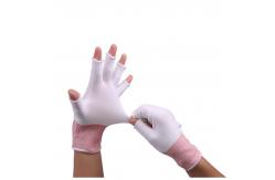 China Low Lint Half Finger Clean Room Glove Liners Ultra Thin And Breathable supplier
