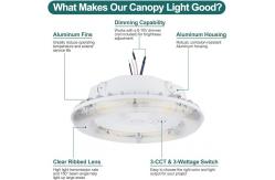 China Durable LED Garage Canopy Lights 80W 60W 40W LED Parking Garage Fixtures supplier