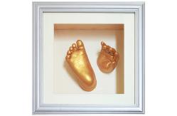 China Little Baby Memory Hand And Foot Casting Photo Frame With Painting supplier