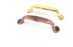 China Luxury Sandblasting Double Hole Drawer Pulls Laser Engraved For Wine Cabinet supplier
