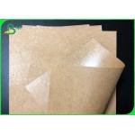 Tear Resistant Greaseproof 230g + 10g PE Coated Kraft Paper For Making Fried Food Boxes for sale