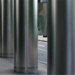Black Color Hairline Finish Aluminum Column Cladding Panel 2.85mm Thickness for sale