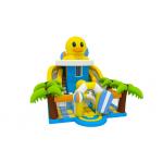 1000D Fireproof Commercial Inflatable Water Slides Yellow Duck PVC Pool For Kids