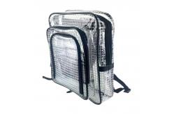 China Clean Room ESD Anti Static PVC Grid Backpack Customized LOGO Cleanroom PVC Bag supplier