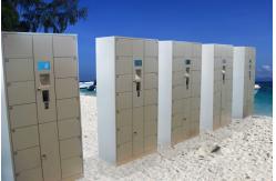 China Customized Smart Metal Cabinet Luggage Lockers With Phone Charging Function supplier