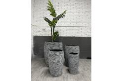 China New design high quality large concrete cement plant pots for indoor and outdoor decoration supplier