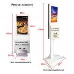 Hand Sanitizer 230W 450cd/m2 21 Lcd Digital Signage Totem