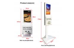 China Hand Sanitizer 230W 450cd/m2 21 Lcd Digital Signage Totem supplier
