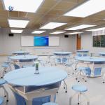 Customized School Physics Lab Furniture Metal Movable Display Bench for sale