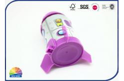 China Plastic Lid And Base Rocket Style Composite Paper Tube Cartoon Cylinder supplier