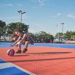 Anti - Slip Pp Interlock Sport Floor Outdoor Running Track Surface Material for sale