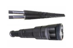 China Bimetallic Nitrided Conical Twin Screw Barrel For WPC PVC PE Industry supplier