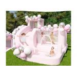 Residential Backyard Wedding Party Kids Jumping Castle Inflatable Bouncer Water Slide Moon White Bounce House for sale