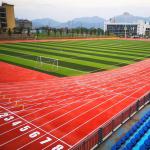 UV Resistance 400M Synthetic Sports Flooring Materials Fadeless for sale