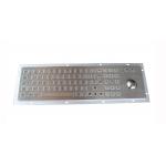 IP65 rear panel mounted metal steel keyboard with trackball and numeric keypad for sale