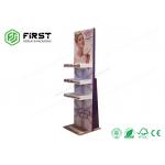 Customized Foldable Cosmetic Pop Cardboard Displays , Corrugated Cosmetics Display Stands