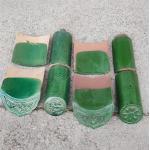 Chinese Green Glazed Terracotta Roof Tiles for Garden Pavilion and Antique Buildings for sale