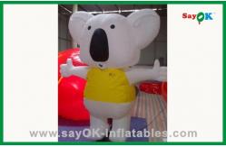 China Moving Yellow And White Inflatable Mouse Inflatable Cartoon Characters For Advertising supplier