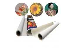 China Wide Format Printing Polyester Canvas Rolls 280gsm Aqueous supplier
