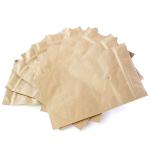 Zipper Tea Plain Light Brown Kraft Paper Bags Stand Up With Degassing Valve for sale