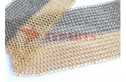 China Bronze Metal Ring Mesh For Teahouse Decoration supplier