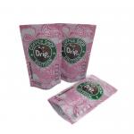 Drip Coffee Packaging Custom Printed Zipper Stand Up Pouch Smell Proof Eco Friendly for sale