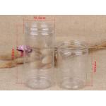 Food Grade High Sealed PET Jar Clear Plastic Cylinder For drinks