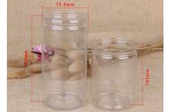 China Food Grade High Sealed PET Jar Clear Plastic Cylinder For drinks supplier
