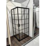 Shower Cabins , Shower Units 900 X 900 X 1900 mm square  black aluminum for sale