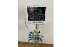 China Patient monitor machine human icu patient monitor with printer and trolley supplier